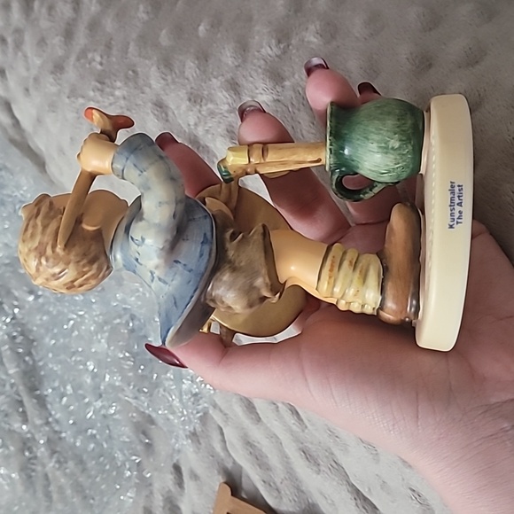 Vintage goebel Hummel artist with easel 2 piece set 304 1955 rare - Picture 12 of 17